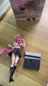 Bandai | Tượng Nhân Vật Hoạt Hình Đồng Phục Học Sinh Elysia Pink Thiết Kế Đáng Yêu Mô Hình Anime Xinh Xắn Sản Phẩm Hoàn Thiện Bằng PVC.