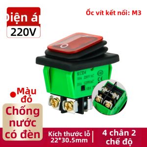 XunHe | Công Tắc Thuyền Chống Nước 4 Pin 2 Vị Trí 30A