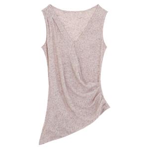 Red Celebrity Store Strap Vest Women Summer Outdoor Wear 2025 New Backless French Pink High-End Sleeveless Neck Hanging Top