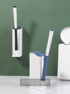 Sweet Belly แปรงฟองน้ำขัดชักโครก ที่ขัดห้องน้ำ  พร้อมหัวเปลี่ยน 8 ชิ้น Brooms & Mops