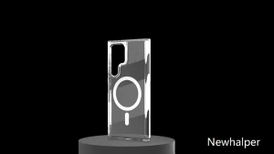 SAMSUNG [OSGEER]เคสใสแม่เหล็กสําหรับSamsung s25Ultra s24Ultra S24FE s24 s23 s22 เคสป้องกันใส