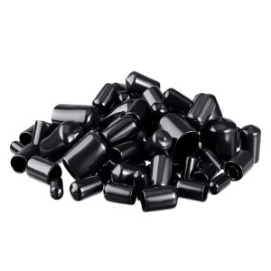 5-50pcs Black Red Rubber End Caps Vinyl Thread ProtectorsSafety Covers for Bolts Screws Fast Shipping