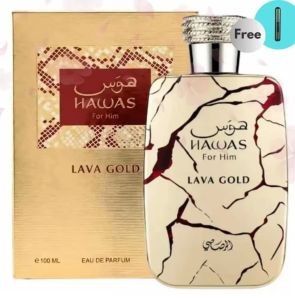Rasasi Hawas Lava Gold EDP – 100ml | For Him | Molten Luxury