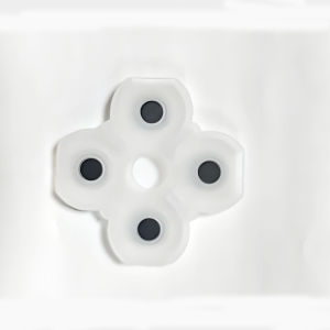 Silicone Keycaps for PS4 And PS5 Controller Directional Keys ABXY Elastic Return Force Conductive Adhesive Repair Parts