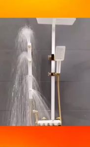 Sen cây tắm đứng nóng lạnh 5 chức năng massage toàn thân vàng đen sen cây  củ đồng phủ nano tắm toàn thân sang trọng