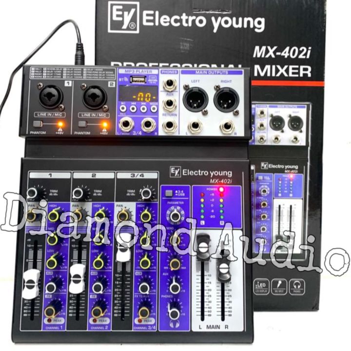 Mixer Audio Electro Young Mx402 I Usb Bluetooth Recording Original ...