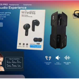 K8 Wireless Bluds Pro  4.0 Earbuds with Charging Case 50 Hours Play Time Bluetooth Version 5.1 with MIC
