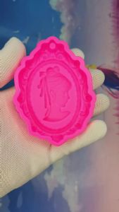 European Classical Embossed Beauty Head Silicone Decorative Mold Cake Chocolate Mold Flip Sugar Drip Clay Decoration