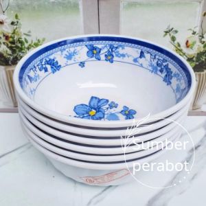 PROMO MANGKUK MELAMIN MOTIF BIRU KELUARAN TERBARU / MANGKUK BAKSO / MANGKUK SOP / MANGKUK CANTIK / MANGKUK TERMURAH