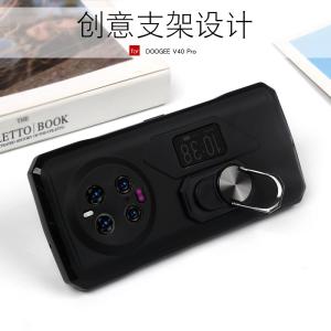 Creative Silicone Phone Case for Doogee V40 pro Full Edge Protection Ring Soft Shell Protective Cover Men Women Style Anti-Fall