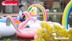 Super Big Inflatable Adult & Kid Swim Ring Floaties Unicorn Flamingo Rainbow Giant Floating Hammock Swimming Seat Bed