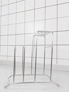 Kitchen Multifunctional Storage Rack 304 Stainless Steel Knife Holder Cutting Board Organizer