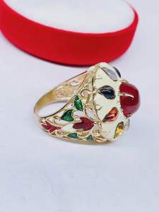 แหวนเงินเจดีย์นพเก้าลงยาสุโขทัย2k