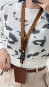 6036 Sassy Crop Long Sleeves Sweater Korean Sweater Atasan Wanita