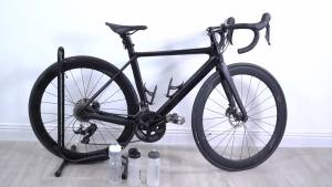HUALONG No Logo 3K Carbon Fiber Bicycle Water Bottle Cage MTB Road Gravel Bike Water Bottle Holder Cages Matte Black Weight (19