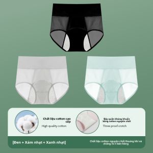 Quần lót nữ MiiOW bằng cotton kháng khuẩn chống thấm an toàn - mùa hè