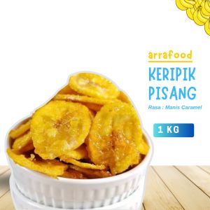 [1 KG] Keripik Pisang Manis caramel Snack Asli Lampung