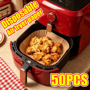 Air Fryer Liners Parchment Paper Disposable Air Fryer Paper Oil Absorbing and Anti Oil Paper Tray Non Stick Large Toughness
