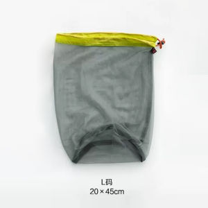 Sanfeng 15D Lightweight Mesh Storage Bag Outdoor Portable Large Capacity Drawstring Organizing Folders Camping Camping Compression