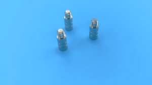 3Pcs 2g Pure Dart Weight 2BA Thread Add Gram Weight Gainer Tool Accessory for Soft and Steel Darts Fine Copper 6x11mm Black/Silver Thread Darts Weight Adjuster Dart Accessories