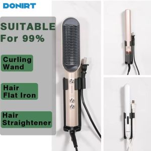 Wall-Mount Holder for Dyson Airwrap Styler Hair Curling Iron Aluminum Organizor Storage Rack Suitable Various Curly Hair Sticks