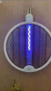 Vợt Muỗi Thông Minh Gấp Gọn 3 Trong 1 – Để bàn cầm tay treo tường