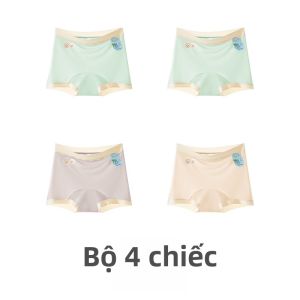 MiiOW | Quần an toàn Ice Silk không để lại dấu vết cho nữ mùa hè mát mẻ không bó sát quần lót chống ánh sáng mới 2025 quần đùi cạp cao