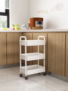 Simwind ชั้นวางของ 3/4/5ชั้น พลาสติก ชั้นวางรถเข็น พร้อมล้อเลื่อน ร่วม Rolling Cart Shelf สะดวก
