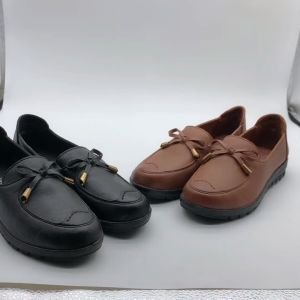 QINGSHUI Sepatu Wanita Sederhana Bergaya.Sepatu Kulit Kasual Wanita Kualitas Tinggi.Sepatu Slip-On Gaya Korea Wanita.Sepatu Flat Kantor Nyaman untuk Wanita