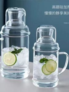 Summer Transparent Large Capacity Thickened Borosilicate Glass Cold Water Pot High Temperature Resistant Home Use Cold Brew Storage Pot