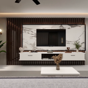 [FREE ASSEMBLE ] Kenzzo : Wall TV Cabinet  Minimalist TV Storage Cabinet Tv Rack cabinet tv console