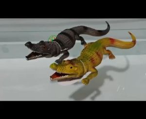 KTPH Plastic Crocodile Toy (Random color)