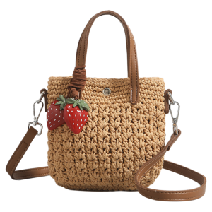 URCDN RDALVO | Womens Fashionable Beach and Travel Woven Bucket Bag