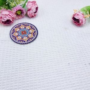 4 Pieces of Skull Printed Coasters Suitable for Daily Family Party Decoration Office Non-Slip Wooden Coasters Holiday Gifts