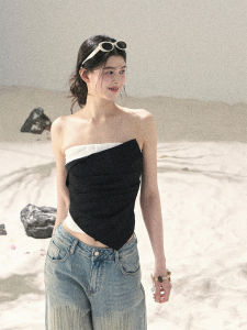 SHAOYEYAN | Unique Design Asymmetrical Crop T-Shirt