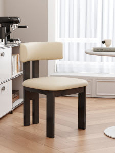 Antique Solid Wood Dining Chair For Home French Style Retro Armchair Scandinavian Designer Casual Makeup Creative Hippo Chair