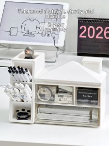 Transparent Desktop Organizer Drawer Small Items Storage Box