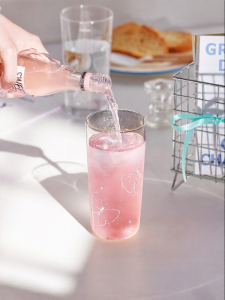 CAROTE | Cute High Aesthetic Glass Cup For Coffee Milk Juice