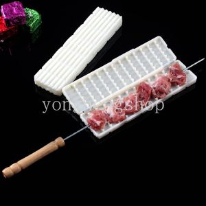 【Hot Sale】Multi-functional Kebab Meat Skewers Artifact Barbecue Stringer Meat Box Meat Outdoor Camping Grill BBQ Gadget Kitchen Cooking Accessories