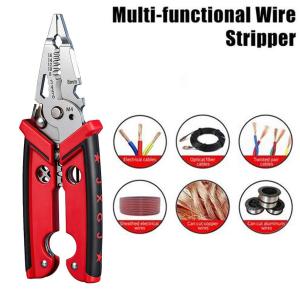 18 in 1 Multipurpose Wire Stripper Electrician Crimpe Pliers  Double-blade Wire Stripper Pliers Professional Hand Tool