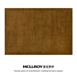 Wool Solid Color Minimalist Retro Handmade Luxury Carpet