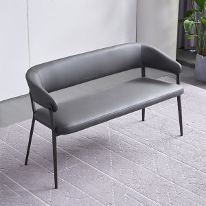 Simplified Modern Style Long Bench Double Person Card Seat Luxury Backrest Dining Chair Home Simple High End Soft Package Advanced Feeling Small Size Long Dining Bench