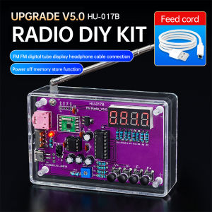 RDA5807S DIY FM Radio Electronic Kit Adjustable Frequency 87-108MHz Digital Display DIY Soldering Project Practice Solder  ﻿