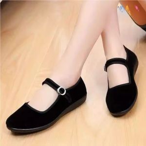 gumahus | Beijing Style Cloth Shoes Female Children Adult Square Buckle Performance Dance Exam