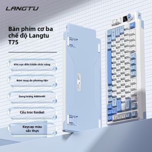 Microstep | Bàn Phím Cơ T75 3 Chế Độ Gasket Mount Hotswap Pin 10000mAh