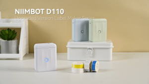 NIIMBOT D110 M Bluetooth Thermal Label Printer - Portable Waterproof Sticker Maker for Retail Shipping Food Packaging