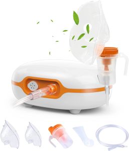 Nebulizer Machine with 2 Sizes MaskPortable Nebulizer Machine for Adults&Kids with Full AccessoryNebulizers Steam Inhaler Tiny
