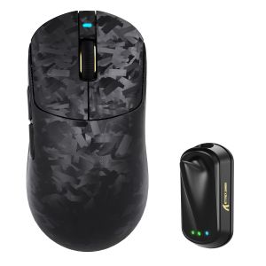 ATTACK SHARK | Chuột Chơi Game Không Dây Đa Chế Độ ATTACK SHARK RS3 Ultra Chất Liệu Sợi Carbon Siêu Nhẹ Cảm Biến PAW3955MAX Tốc Độ Phản Hồi Kép 8K Có Thể Sạc Lại