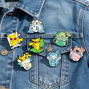 Bandai | Kawaii Enamel Pins Cartoon Characters Lapel Brooches Aesthetic Pins for Jackets Backpack Accessories