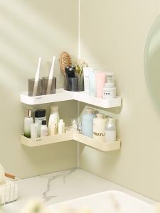 Corner Wall Mounted No-drilling Bathroom Storage Shelf